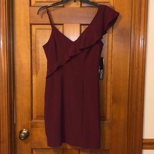 Wine colored dress